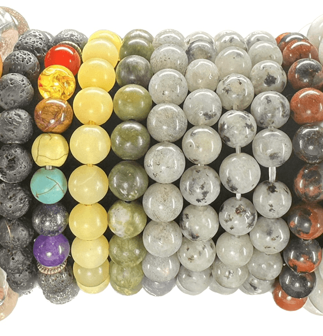 Bracelet - Round Bead Bracelet - 8mm