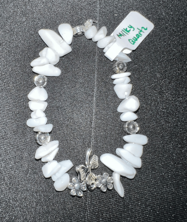 Bracelet - Chip Crystal Bracelet with Charms