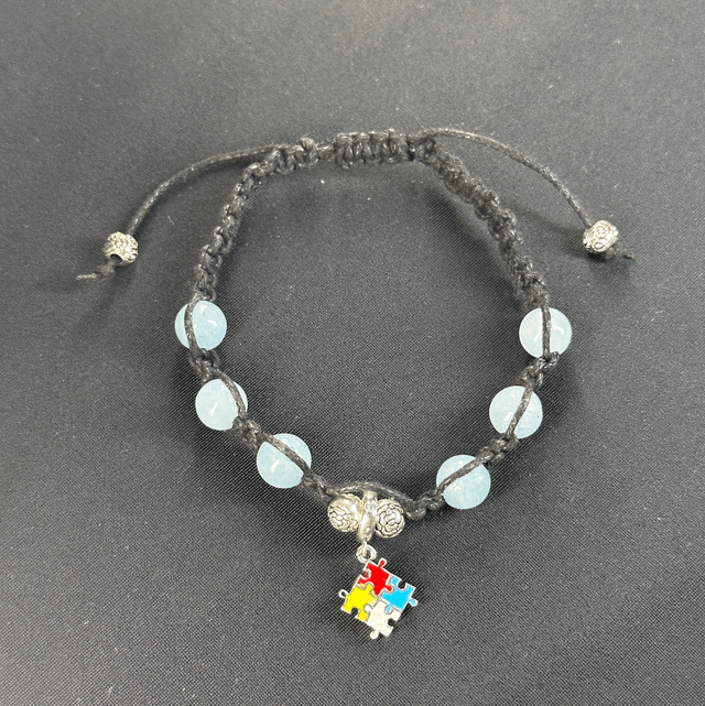 Bracelet - Macrame Custom made with Autism Charm